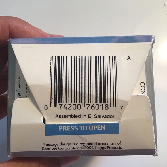 Vtg L’eggs Sheer Comfort Control Top Enhanced Toe Size Q Jet Black Nylon Hose - Picture 5 of 6